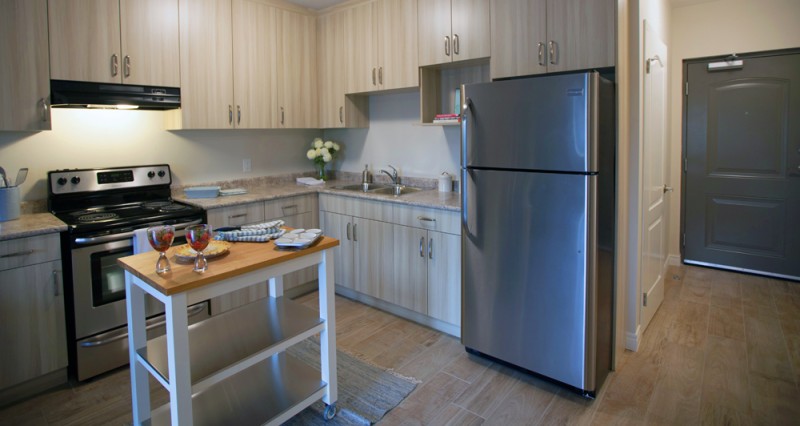 pine mansion 3 kitchen and front door